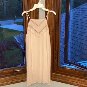 White dress with design at the top